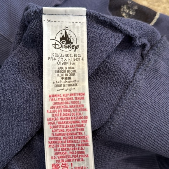 Disney Park Mickey Mouse Crewneck Sweatshirt Blue Retro Distressed Graphic-XL - Picture 9 of 11